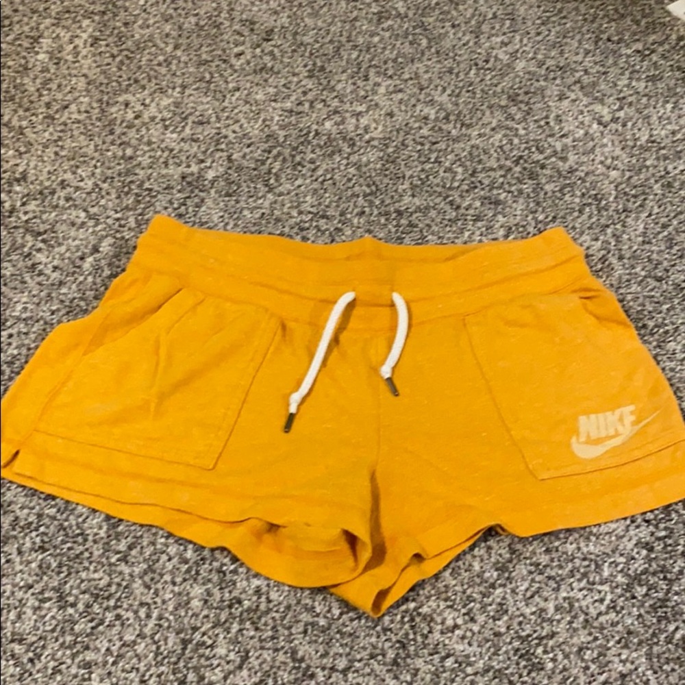 Nike orange lounge shorts
